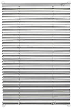 Gardinia 33432, Easyfix/Klemmfix Jalousie, individuell höhenverstellbar, zum Klemmen, 80 x 130 cm, Silber