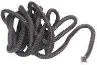 SIGILL, Fibrocer Tonda, Guarnizione in Chiusura in Fibra di Vetro per Sportelli di Stufe e Forni, Ottima Flessibilità, Color Grigio-acciaio, Made in Italy, Rotolo da 2,5m ø 6mm