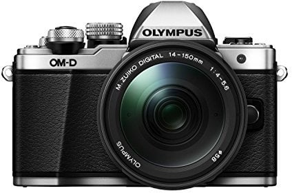 Olympus Telecamera OM-D E-M10 mark II (16 megapixel, stabilizzatore d'immagine VCM a 5 assi, mirino elettronico, con OLED da 2,36 milioni di punti, full-HD, Wi-Fi, involucro metallico), il kit include
