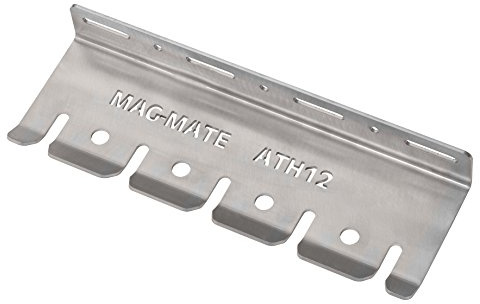MAG-Mate ATH12-038 Air Tool Holder, Tool Storage Solution, Versatile Organizer, Made of Stainless Steel, Vibration-Free One-Piece Rack for Tools, 12 Long, 3/8 Coupler Size