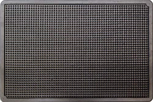 ID Mat M2 Picots Tapis Paillasson Caoutchouc Noir 53 x 35,5 cm