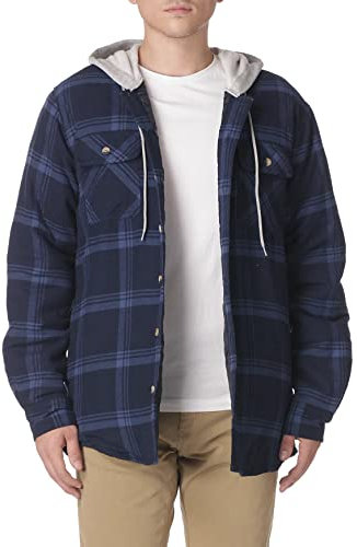 Wrangler Authentics Men's sleeve Button Down Shirt, Total Eclipse With Heather, XL UK