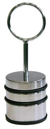 axentia Türstopper mit Griff aus Edelstahl, Ø ca. 7 cm, Höhe ca. 20 cm