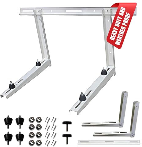 Outdoor Mounting Bracket for Ductless Mini Split Air Conditioner Heat Pump Systems, Universal, 9000-36000 Btu Condenser