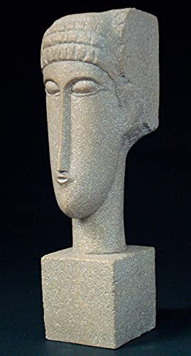 Unbekannt Parastone Skulptur Figur TÊTES Kopf 20cm Replikat Motiv Amadeo Modigliani