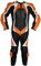 German Wear Einteiler Motorradkombi Lederkombi aus Büffelleder echtleder Kombi, 52/L, Farbe:Orange