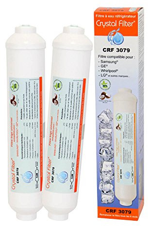 Crystal Filter Filtre Universel pour frigo américain CRF 3079 (Lot de 2)