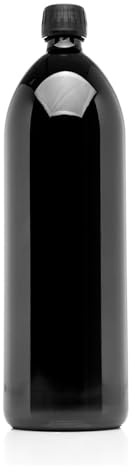 infinity tarros 1 litro (34 fl oz) Ronda ultravioleta (tamaño grande, en recipiente de cristal, botella de agua
