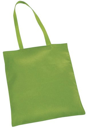 eBuyGB Shopping Tote Shoulder Bag, Cotton, Lime Green, 31.19 x 24.1 x 5 cm, 1205848-5