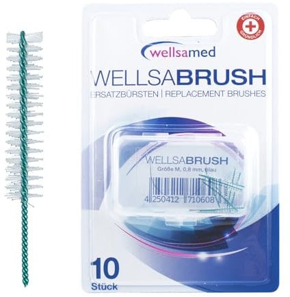 wellsamed Wellsabrush 10 Stück Interdentalbürsten, zur effektiven Reinigung der Zahnzwischenräume (M)