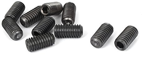 sourcing map UNC 3/8-16 x 3/4 Vis à Tête Cylindrique à Tête Hexagonale et Filetage Noir 10Pcs