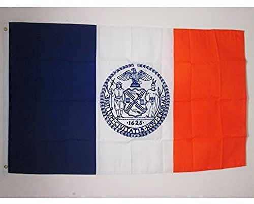AZ FLAG - Flagge New York City - 150x90 cm - New York City Fahne 100% Polyester mit Messing-Ösen - 110g