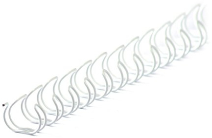 r&b 34RM79-WS Drahtbinderücken 34 Ringe 7.9 mm, 5/16 Zoll, 3:1 Teilung, 100 Stück
