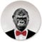 Wild Dining Dinner Plate I Funny Dinner Plate I 100% Ceramic I 9-inch Plate I Funny Plate with Goofy Pet Print I Novelty Tableware | Gift Idea for Students | Dishwasher Microwave and Food Safe-Gorilla