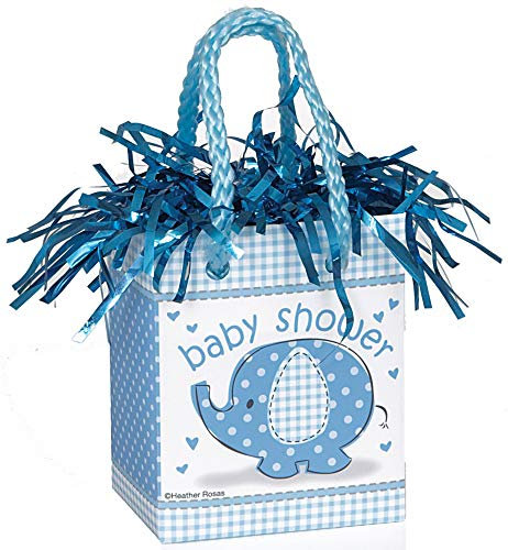 Unique Party - Peso de Globo - Diseño de Baby Shower de Elefante Azul (41718)