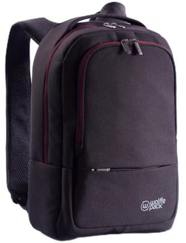 Wolffepack Metro – Der weltweit erste orbitale Rucksack - 22L gepolsterte 15 - 15.6 inch Laptoptasche mit mehreren Fächern - Schwarz
