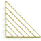 Umbra Strum Wand Zeitschriftenhalter im Geometrischen Design – Modernes Wandboard für Bücher, Magazine, Zeitungen und Mehr – Anbringung in 3 unterschiedlichen Ausrichtungen Möglich, Metall / Messing