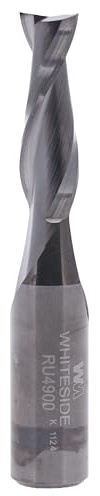 Whiteside Router Bits RU4900 - Broca espiral estándar con carburo sólido de corte de 3/8 pulgadas de diámetro de corte y 1 1/4 pulgadas de longitud de corte
