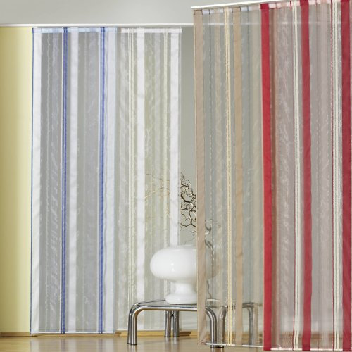 heimtexland Gardinen Schiebegardine Flächenvorhang Flächengardine Schiebevorhang, Farbe Champagner, Höhe 245cm x Breite 60cm Typ127