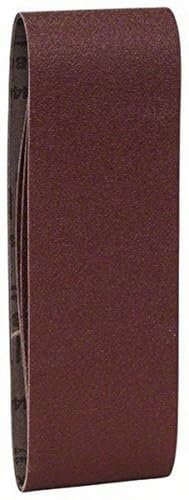 Bosch 2609256212 Belt Sander for Drill 75 x 508 mm Grit 80 Pack of 3 Sheets Red