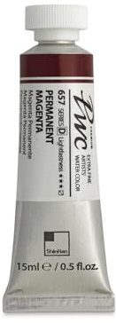 ShinHan : Premium Extra Fine Watercolour Paint : 15ml : Permanent Magenta : 657