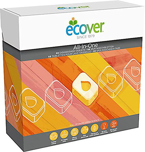 Ecover Dishwasher Tablets- All in One - 8 x 68 tabs