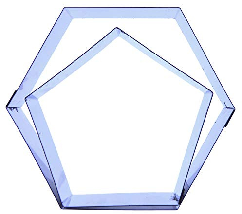 Football Cake Cutter Set (Hexagon and Pentagon) to Cover Spherical Ball Cake 20cm