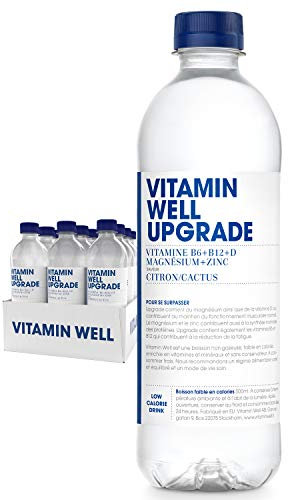 Vitamin Well Boisson Vitaminée Citron Cactus (Upgrade) 12 x 50 cl