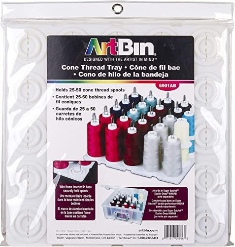 ArtBin Garnspulen-Tablett, konisch, Weiß