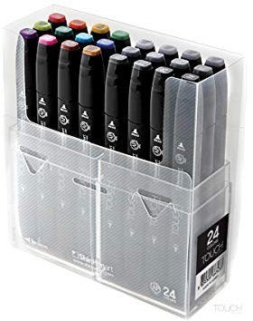 ShinHanart Touch Twin Marker 24 Colors 24er Set Grafikmarker Box Design