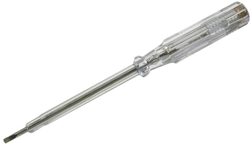 SW-Stahl 31702L Spannungsprüfer, 110-250 V, 190 mm Phasenprüfer mit LED | Isoliertes Elektrikerwerkzeug für Steckdosen und Leitungen, Schraubendrehergriff zur sicheren Phasenerkennung im Haushalt