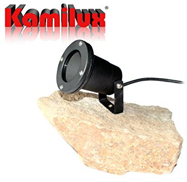 Kamilux LED 7 Watt Bodenstrahler Aussenspot Spot Aussenbereich, Garten, Bodeneinbauleuchte Piso 230V Teichbeleuchtung IP68 GU10 LED Leuchtmittel in kaltweiss (kaltweiss)