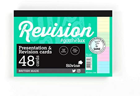 Revision &Moderationskarte SILVINE, liniert, 48 Stück