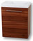 Home36 Badmöbel-Set Fantasy, 40 x 22 x 12 cm, Set mit Keramik Waschbecken mit Unterschrank, Waschtisch, Badschrank, Waschbeckenunterschrank, Badezimmerschrank, Gäste WC, Badmöbel Set (4. Nuss)