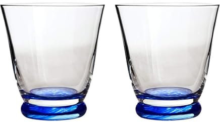 Denby 400010801 Imperial Blue Small Tumbler 2pk, Glass, 360 milliliters