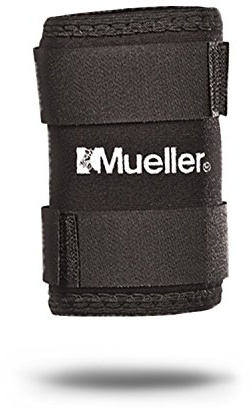 Mueller Sports Medicine Unisex – Erwachsene Wrist Sleeve Handbandage, schwarz, S