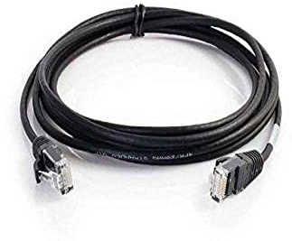 C2G Legrand Cat6 Slim Ethernet Cable, Snagless Unshielded Cat6a Patch Cable, Black Slim Network Patch Cable, 10 Foot Snagless UTP Ethernet Cable, 1 Count, C2G 01109