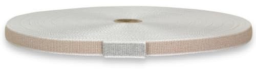 Corderie Italiane 002016700 Cintino Cotone Bicolore 22 mm, 50 mt, Grigio/Beige