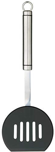 KitchenCraft Volteador redondo de nylon con mango de acero inoxidable, 32 cm (12,5)