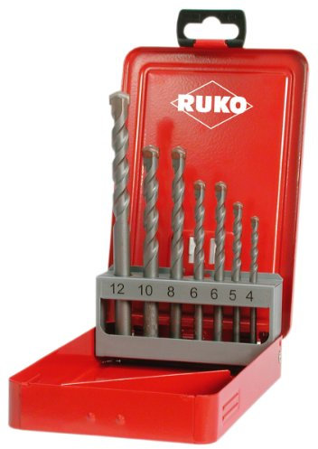 Ruko 205256 Impact Bohrer Set in Stahlblech Box 7 Stück