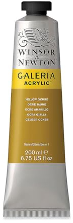 Winsor & Newton Galeria Acrylic Color, 200ml Tube, Yellow Ochre