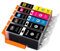 ESMONLINE 5 komp. XL Tintenpatronen als Ersatz zu Canon PGI-520 / CLI-521 PGI520 CLI521 für Canon Pixma iP3600 iP4600 iP4700 MP540 MP550 MP560 MP620 MP630 MP640 MP980 MP990 MX860 MX870 5er Set