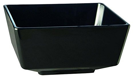 APS 83919 Schale FLOAT, 25 x 25 cm, Höhe 12 cm, Melamin, schwarz