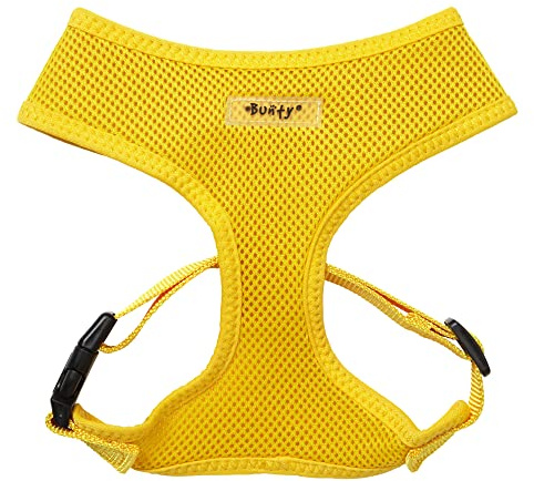 Bunty Large No Pull Dog Harness - Soft, Breathable, Durable, Adjustable Vest Harnesses, Lightweight, Anti Pull - Large, Yellow