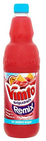 Vimto Remix Lampone, Orange und Sattel Passion 1L von Squash