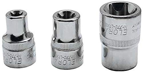 Elora 770036142000 Torx-Stecknuss, mehrfarbig, 12,9 mm 1/2 Zoll