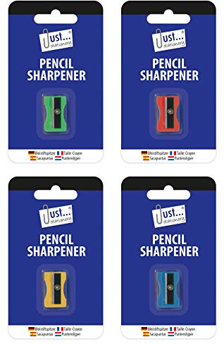 Just stationery Plastic Pencil Sharpener - Assorted Colours
