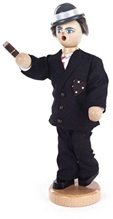 Dregeno Seiffen eG Räuchermann Egon Olsen, Holz, Farbig, 12.5 x 8.5 x 23 cm