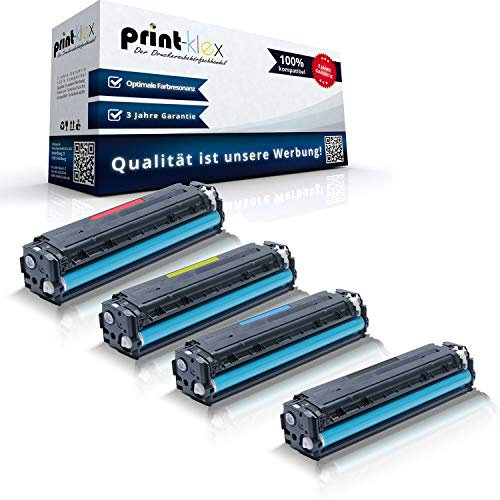 4X Print-Klex Tonerkartuschen kompatibel mit HP LaserJet-Pro-300-color-M-351-A LaserJet-Pro-300-color-MFP-M-375-nw CE410X CE411A CE413A CE412A Black Cyan Magenta Yellow Sparset