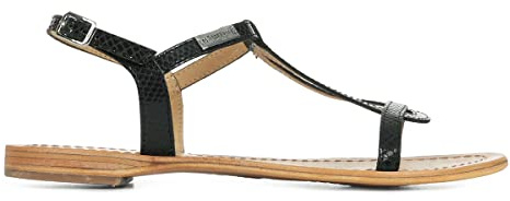 Les Tropéziennes par M. Belarbi Hamat, Damen Slingback Sandalen, Schwarz (Noir/serpent), 39 EU